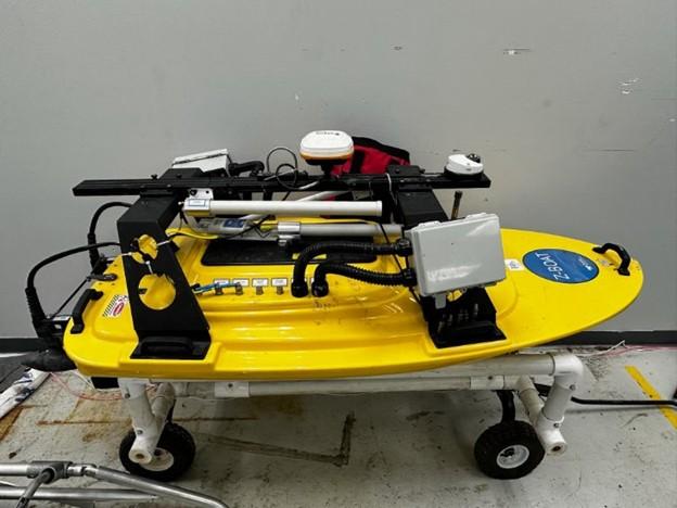 Z-Boat, topographical mapping robotic boat + Starfish Side Scan Sonar